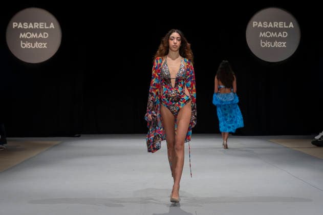 February 9, 2026, Madrid, Madrid, Spain: The model walks the runway at the MOMAD International Fashion Show, wearing designs by students from the ACQUADICOCCO, Madrid School of Fashion Design), Madrid, (02.06.26) Madrid Spain  - ZUMAc312 20260209_zsp_c312_006 Copyright: xOscarxManuelxSanchezx