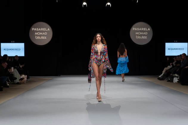 February 9, 2026, Madrid, Madrid, Spain: The model walks the runway at the MOMAD International Fashion Show, wearing designs by students from the ACQUADICOCCO, Madrid School of Fashion Design), Madrid, (02.06.26) Madrid Spain  - ZUMAc312 20260209_zsp_c312_008 Copyright: xOscarxManuelxSanchezx