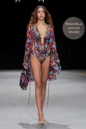 February 9, 2026, Madrid, Madrid, Spain: The model walks the runway at the MOMAD International Fashion Show, wearing designs by students from the ACQUADICOCCO, Madrid School of Fashion Design), Madrid, (02.06.26) Madrid Spain  - ZUMAc312 20260209_zsp_c312_017 Copyright: xOscarxManuelxSanchezx