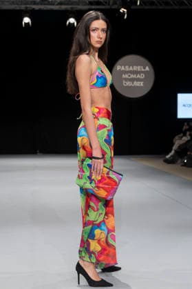 February 9, 2026, Madrid, Madrid, Spain: The model walks the runway at the MOMAD International Fashion Show, wearing designs by students from the ACQUADICOCCO, Madrid School of Fashion Design), Madrid, (02.06.26) Madrid Spain  - ZUMAc312 20260209_zsp_c312_018 Copyright: xOscarxManuelxSanchezx