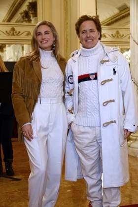 February 9, 2026, Milan, Rome, Italy: 09 02 2026 Milan, Welcome cocktail for guests at the Opening Ceremony of the Milan Cortina 2026 Olympics at the Teatro alla Scala. - in the photo: David Lauren, Lauren Bush Lauren Milan Italy  - ZUMAa289 20260209_zia_a289_012 Copyright: xMax Agfx