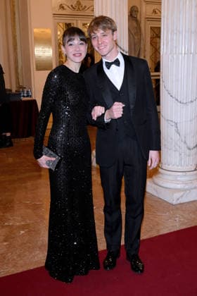 February 9, 2026, Milan, Rome, Italy: 09 02 2026 Milan, Welcome cocktail for guests at the Opening Ceremony of the Milan Cortina 2026 Olympics at the Teatro alla Scala. - in the photo: Nicoletta Manni, Timofej Andrijashenko Milan Italy  - ZUMAa289 20260209_zia_a289_019 Copyright: xMax Agfx