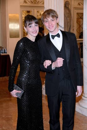 February 9, 2026, Milan, Rome, Italy: 09 02 2026 Milan, Welcome cocktail for guests at the Opening Ceremony of the Milan Cortina 2026 Olympics at the Teatro alla Scala. - in the photo: Nicoletta Manni, Timofej Andrijashenko Milan Italy  - ZUMAa289 20260209_zia_a289_020 Copyright: xMax Agfx