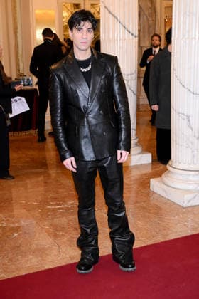 February 9, 2026, Milan, Rome, Italy: 09 02 2026 Milan, Welcome cocktail for guests at the Opening Ceremony of the Milan Cortina 2026 Olympics at the Teatro alla Scala. - in the photo: Tedua Milan Italy  - ZUMAa289 20260209_zia_a289_016 Copyright: xMax Agfx