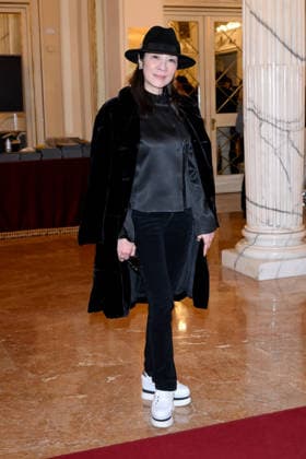 February 9, 2026, Milan, Rome, Italy: 09 02 2026 Milan, Welcome cocktail for guests at the Opening Ceremony of the Milan Cortina 2026 Olympics at the Teatro alla Scala. - in the photo: Michelle Yeoh. Milan Italy  - ZUMAa289 20260209_zia_a289_041 Copyright: xMax Agfx