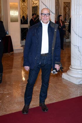 February 9, 2026, Milan, Rome, Italy: 09 02 2026 Milan, Welcome cocktail for guests at the Opening Ceremony of the Milan Cortina 2026 Olympics at the Teatro alla Scala. - in the photo: Stanley Tucci. Milan Italy  - ZUMAa289 20260209_zia_a289_059 Copyright: xMax Agfx