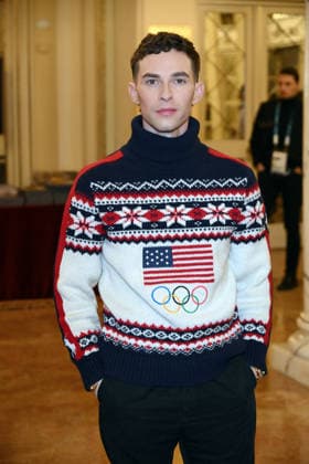 February 9, 2026, Milan, Rome, Italy: 09 02 2026 Milan, Welcome cocktail for guests at the Opening Ceremony of the Milan Cortina 2026 Olympics at the Teatro alla Scala. - Pictured: Adam Rippon Milan Italy  - ZUMAa289 20260209_zia_a289_050 Copyright: xMax Agfx