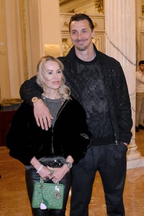 February 9, 2026, Milan, Rome, Italy: 09 02 2026 Milan, Welcome cocktail for guests at the Opening Ceremony of the Milan Cortina 2026 Olympics at the Teatro alla Scala. - Pictured: Zlatan Ibrahimovic with his wife Helena Seger Milan Italy  - ZUMAa289 20260209_zia_a289_081 Copyright: xMax Agfx