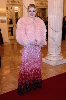February 9, 2026, Milan, Rome, Italy: 09 02 2026 Milan, Welcome cocktail for guests at the Opening Ceremony of the Milan Cortina 2026 Olympics at the Teatro alla Scala. - in the photo: Gracie Gold. Milan Italy  - ZUMAa289 20260209_zia_a289_107 Copyright: xMax Agfx