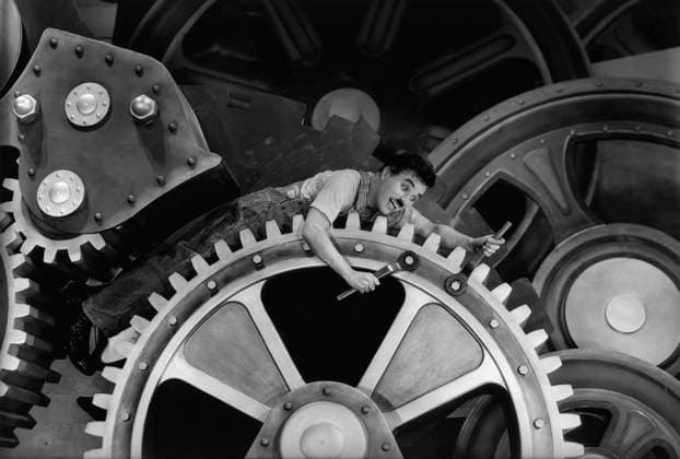 RECORD DATE NOT STATED Modern Times Charlie Chaplin 1936 United Artists Photo by Max Munn Autrey ** I.V. EDITORIAL USE ONLY  Copyright: x
