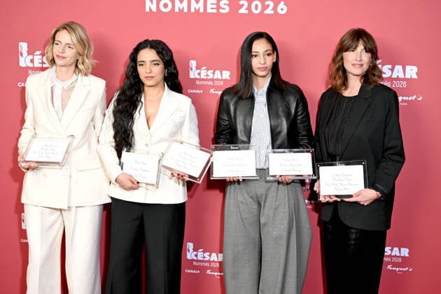 Diner des nommés au CESAR 2026 Annual dinner with all nominated artists for 2026 CESAR awards 452910 2026 02 09 France Herzi, Hafsia Melliti, Nadia  Copyright: xSergexArnalx xStarfacex STAR_452910_055