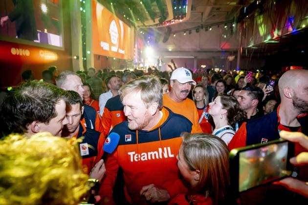 MILAN - Queen Maxima and King Willem-Alexander attend the ceremony for Jutta Leerdam and Femke Kok at the TeamNL house. ROBIN UTRECHT ANP netherlands out - belgium out  Copyright: xx x550188642x originalFilename: 550188642.jpg