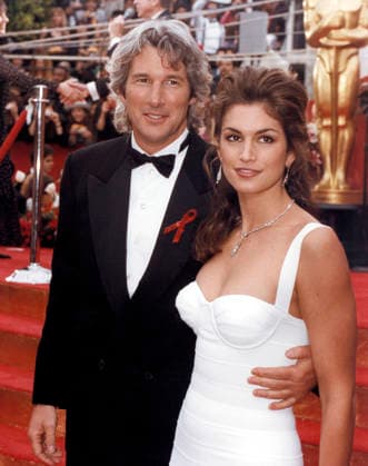 RECORD DATE NOT STATED Academy Awards: 65th Annual Richard Gere and wife Cindy Crawford 1993 EDITORIAL USE ONLY  Copyright: x