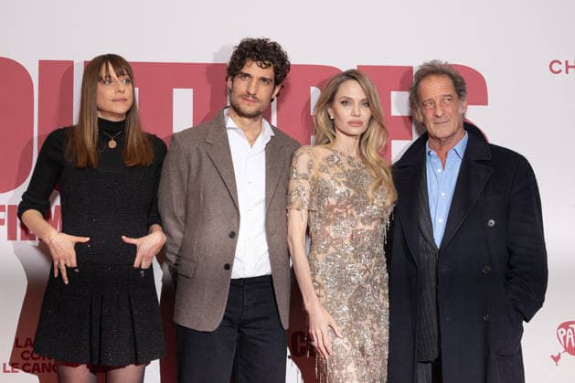 Couture Paris Film Premiere Alice Winocour, Louis Garrel, Angelina Jolie and Vincent Lindon attends Couture Paris Film Premiere at Pathe Palace on February 09, 2026 in Paris, France. Photo by Nasser Berzane ABACAPRESS.COM Paris France  Copyright: xBerzanexNasser ABACAx