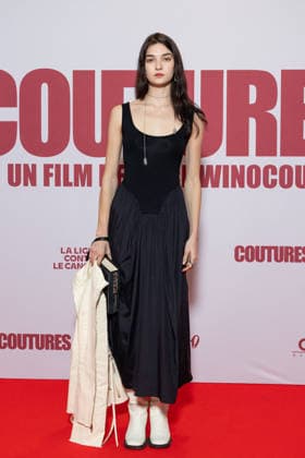 Couture Paris Film Premiere Guest attends Couture Paris Film Premiere at Pathe Palace on February 09, 2026 in Paris, France. Photo by Nasser Berzane ABACAPRESS.COM Paris France  Copyright: xBerzanexNasser ABACAx