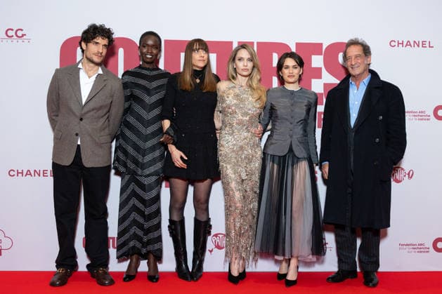 Couture Paris Film Premiere Louis Garrel, Anyier Anei, Alice Winocour, Angelina Jolie, Ella Rumpf and Vincent Lindon attends Couture Paris Film Premiere at Pathe Palace on February 09, 2026 in Paris, France. Photo by Nasser Berzane ABACAPRESS.COM Paris France  Copyright: xBerzanexNasser ABACAx