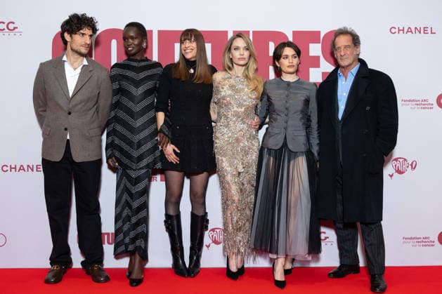 Couture Paris Film Premiere Louis Garrel, Anyier Anei, Alice Winocour, Angelina Jolie, Ella Rumpf and Vincent Lindon attends Couture Paris Film Premiere at Pathe Palace on February 09, 2026 in Paris, France. Photo by Nasser Berzane ABACAPRESS.COM Paris France  Copyright: xBerzanexNasser ABACAx
