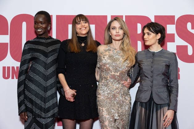 Couture Paris Film Premiere Anyier Anei, Alice Winocour, Angelina Jolie, Ella Rumpf attends Couture Paris Film Premiere at Pathe Palace on February 09, 2026 in Paris, France. Photo by Nasser Berzane ABACAPRESS.COM Paris France  Copyright: xBerzanexNasser ABACAx