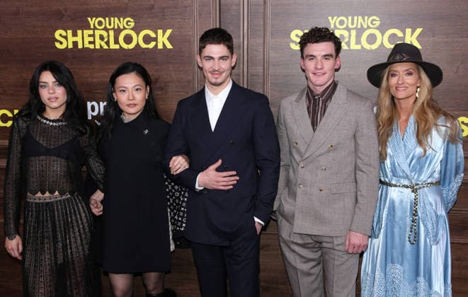 Young Sherlock New York Screening Holly Cattle, Zine Tseng, Hero Fiennes Tiffin, Donal Finn and Natascha McElhone attending the Young Sherlock New York Screening held at the SVA Theater on February 9, 2026 in New York City, NY New York City SVA Theater NY USA Copyright: xStevenxBergman AFF-USA.COMx