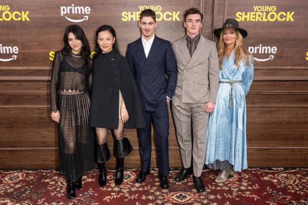 Prime Video s Young Sherlock New York Screening in New York, USA - 09 Feb 2026 (L-R) Holly Cattle, Zine Tseng, Hero Fiennes Tiffin, Donal Finn and Natascha McElhone attend the Young Sherlock New York Screening at SVA Theater. New York United States Copyright: xRonxAdarx xSOPAxImagesx _radar_sherlock_20260209_00357