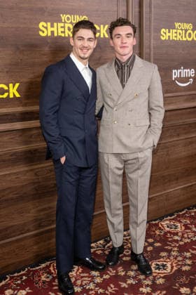 Prime Video s Young Sherlock New York Screening in New York, USA - 09 Feb 2026 (L-R) Hero Fiennes Tiffin and Donal Finn attend the Young Sherlock New York Screening at SVA Theater. New York United States Copyright: xRonxAdarx xSOPAxImagesx _radar_sherlock_20260209_00455