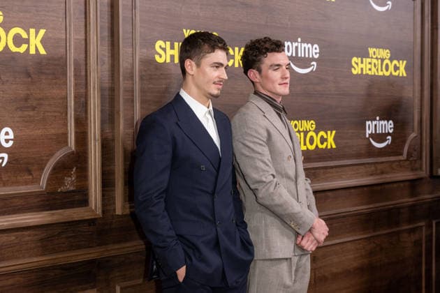 Prime Video s Young Sherlock New York Screening in New York, USA - 09 Feb 2026 (L-R) Hero Fiennes Tiffin and Donal Finn attend the Young Sherlock New York Screening at SVA Theater. New York United States Copyright: xRonxAdarx xSOPAxImagesx _radar_sherlock_20260209_00477