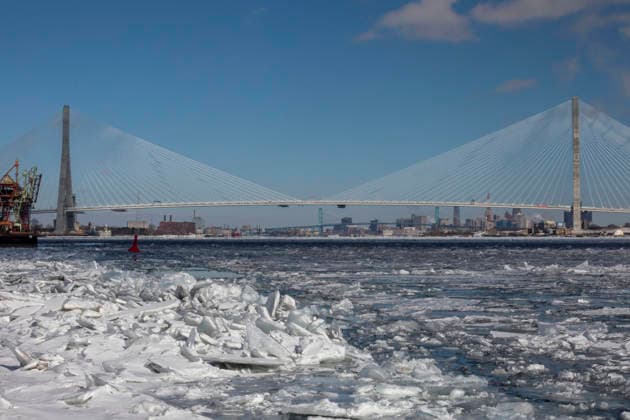 February 8, 2026, Detroit, Michigan, USA: Detroit, Michigan USA -8 February 2026 - President Donald Trump is threatening not to let the new Gordie Howe International Bridge open unless the U.S. is given half ownership. Canada paid for virtually all of the project. The bridge links the United States and Canada across the Detroit River. Detroit USA - ZUMAw66_ 20260208_zaf_w66_001 Copyright: xJimxWestx