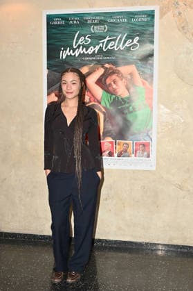 Les Immortelles Premiere - Paris Louiza Aura attending to the premiere of ‘Les immortelles’ held at Max Linder Panorama cinema, in Paris, France on February 9, 2026. Photo by Mireille Ampilhac ABACAPRESS.COM Paris France  Copyright: xAmpilhacxMireille ABACAx