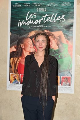 Les Immortelles Premiere - Paris Louiza Aura attending to the premiere of ‘Les immortelles’ held at Max Linder Panorama cinema, in Paris, France on February 9, 2026. Photo by Mireille Ampilhac ABACAPRESS.COM Paris France  Copyright: xAmpilhacxMireille ABACAx