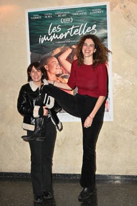 Les Immortelles Premiere - Paris Marilyne Canto and Caroline Deruas Peano attending to the premiere of ‘Les immortelles’ held at Max Linder Panorama cinema, in Paris, France on February 9, 2026. Photo by Mireille Ampilhac ABACAPRESS.COM Paris France  Copyright: xAmpilhacxMireille ABACAx