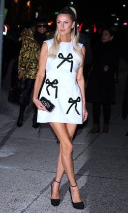 Celebs At The Marc Jacobs Fashion Show - NYC Nicky Hilton attends the Marc Jacobs show during the New York Fashion Week in New York on February 9, 2026. Photo by Charles Guerin ABACAPRESS.COM New York city NY United Arab Emirates  Copyright: xGuerinxCharles ABACAx