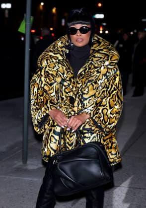 Celebs At The Marc Jacobs Fashion Show - NYC Monica attends the Marc Jacobs show during the New York Fashion Week in New York on February 9, 2026. Photo by Charles Guerin ABACAPRESS.COM New York city NY United Arab Emirates  Copyright: xGuerinxCharles ABACAx