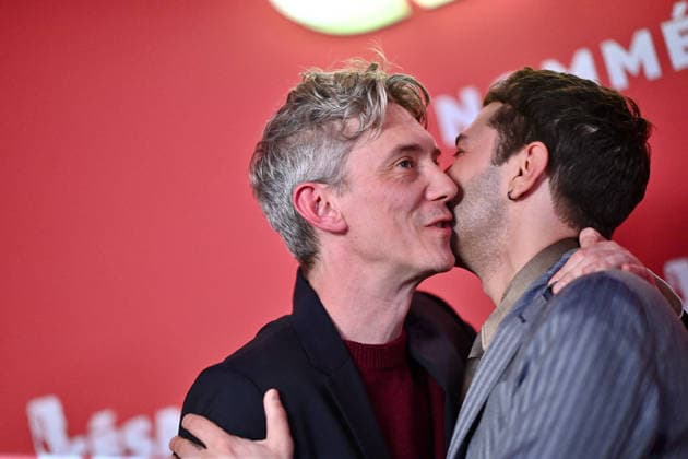 Cesar Nominees Dinner - Paris Swann Arlaud and Xavier Dolan attend the Cesar 2026 - Nominee Dinner at Le Fouquet s on February 09, 2026 in Paris, France. Photo by Franck Castel ABACAPRESS.COM Paris France  Copyright: xCastelxFranck ABACAx