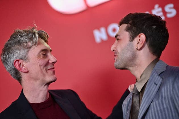 Cesar Nominees Dinner - Paris Swann Arlaud and Xavier Dolan attend the Cesar 2026 - Nominee Dinner at Le Fouquet s on February 09, 2026 in Paris, France. Photo by Franck Castel ABACAPRESS.COM Paris France  Copyright: xCastelxFranck ABACAx