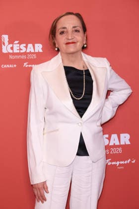 Cesar Nominees Dinner - Paris Dominique Blanc attends the Cesar Nominees Dinner (Dîner des Nommés) held at Fouquet’s in Paris, France on February 9, 2026, in honor of the nominees of the 51st Cesar Ceremony Photo by David Boyer ABACAPRESS.COM Paris France  Copyright: xBoyerxDavid ABACAx