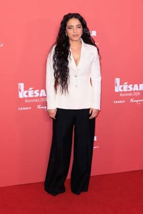 Cesar Nominees Dinner - Paris Hafsia Herzi attends the Cesar Nominees Dinner (Dîner des Nommés) held at Fouquet’s in Paris, France on February 9, 2026, in honor of the nominees of the 51st Cesar Ceremony Photo by David Boyer ABACAPRESS.COM Paris France  Copyright: xBoyerxDavid ABACAx