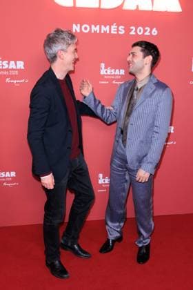 Cesar Nominees Dinner - Paris Swann Arlaud and Xavier Dolan attend the Cesar Nominees Dinner (Dîner des Nommés) held at Fouquet’s in Paris, France on February 9, 2026, in honor of the nominees of the 51st Cesar Ceremony Photo by David Boyer ABACAPRESS.COM Paris France  Copyright: xBoyerxDavid ABACAx