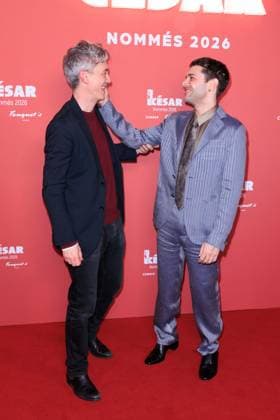 Cesar Nominees Dinner - Paris Swann Arlaud and Xavier Dolan attend the Cesar Nominees Dinner (Dîner des Nommés) held at Fouquet’s in Paris, France on February 9, 2026, in honor of the nominees of the 51st Cesar Ceremony Photo by David Boyer ABACAPRESS.COM Paris France  Copyright: xBoyerxDavid ABACAx