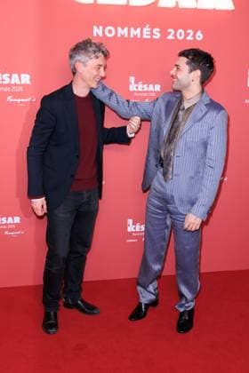 Cesar Nominees Dinner - Paris Swann Arlaud and Xavier Dolan attend the Cesar Nominees Dinner (Dîner des Nommés) held at Fouquet’s in Paris, France on February 9, 2026, in honor of the nominees of the 51st Cesar Ceremony Photo by David Boyer ABACAPRESS.COM Paris France  Copyright: xBoyerxDavid ABACAx