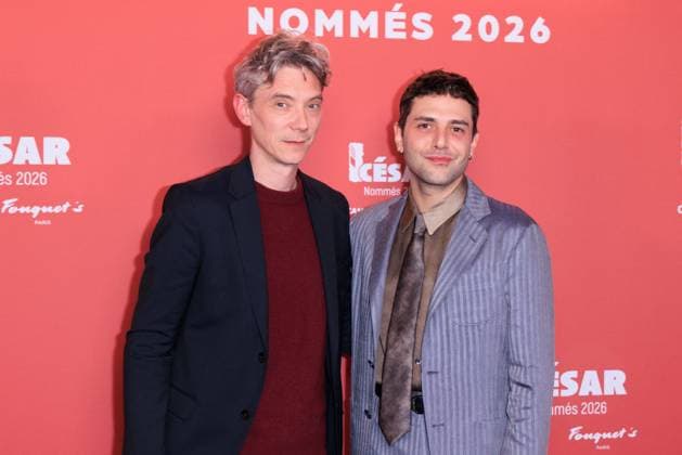 Cesar Nominees Dinner - Paris Swann Arlaud and Xavier Dolan attend the Cesar Nominees Dinner (Dîner des Nommés) held at Fouquet’s in Paris, France on February 9, 2026, in honor of the nominees of the 51st Cesar Ceremony Photo by David Boyer ABACAPRESS.COM Paris France  Copyright: xBoyerxDavid ABACAx