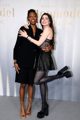 Toni Dreher Adenuga and Klaudia Giez at the cinema preview for season 21 of Germany s Next Topmodel by Heidi Klum at Zoo Palast Berlin, 09 02 2026 Foto:xN.xKubelkax xFuturexImagex gntm_6294