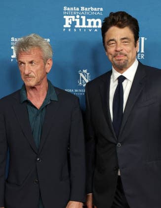 41st Santa Barbara International Film Festival: iHammond Cinema Vanguard Award at The Arlington Theatre Featuring: Sean Penn, Benicio del Toro Where: Los Angeles, California, United States When: 09 Feb 2026 Credit: Faye s Vision Cover Images EDITORIAL USE ONLY. NOT FOR USE BY NEWSPAPERS BASED IN THE UK. Copyright: xx coverimg55451511