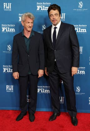41st Santa Barbara International Film Festival: iHammond Cinema Vanguard Award at The Arlington Theatre Featuring: Sean Penn, Benicio del Toro Where: Los Angeles, California, United States When: 09 Feb 2026 Credit: Faye s Vision Cover Images EDITORIAL USE ONLY. NOT FOR USE BY NEWSPAPERS BASED IN THE UK. Copyright: xx coverimg55451513