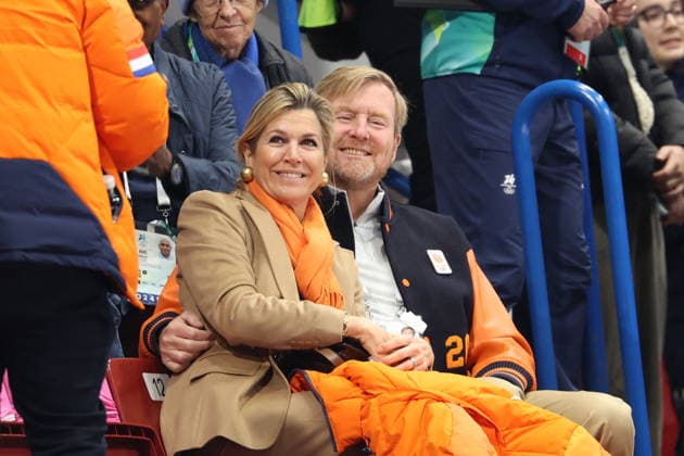 Winter Olympics - Royals At Track Speed Skating Queen Maxima and King Willem-Alexander of Netherlands at the Short Track Speed Skating competition during the Milano Cortina 2026 Olympic Winter Games, on February 10, 2026 in Milan, Italy. Photo by Alexis Jumeau ABACAPRESS.COM Milan Italy  Copyright: xJumeauxAlexis ABACAx