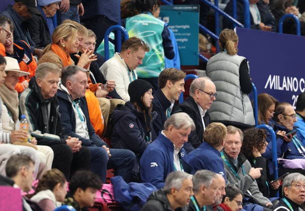 Winter Olympics - Royals At Track Speed Skating Queen Maxima and King Willem-Alexander of Netherlands, Princess Alexandra of Hanover, her boyfriend Ben-Sylvester Strautmann and Prince Albert II of Monaco and Henri, Grand Duke of Luxembourg at the Short Track Speed Skating competition during the Milano Cortina 2026 Olympic Winter Games, on February 10, 2026 in Milan, Italy. Photo by Alexis Jumeau ABACAPRESS.COM Milan Italy  Copyright: xJumeauxAlexis ABACAx