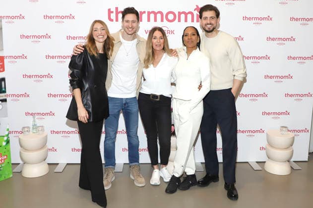 Nora Dietrich, Doc Felix, Bettina Graf, Barbara Becker and Chris Wackert at the Longevity Thermomix event at kju studio Hamburg, 10 02 2026 Foto:xgbrcix xFuturexImagex longevity_6201