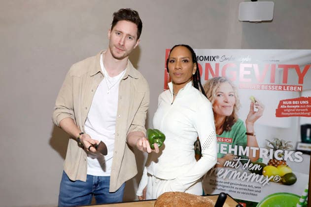 Doc Felix and Barbara Becker at the Longevity Thermomix event at kju studio Hamburg, 10 02 2026 Foto:xgbrcix xFuturexImagex longevity_6214