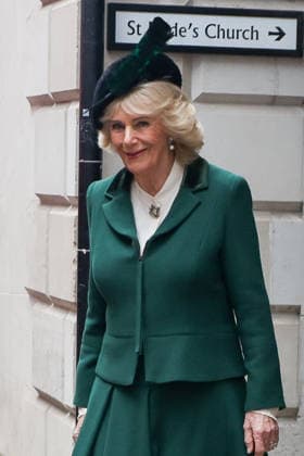 February 10, 2026, London, London, UK: London, UK. Queen Camilla departs St BrideÃ¢â‚¬â ¢s Church in the City of London after attending a Service of Celebration marking the 650th anniversary of the Royal Confirmation of the Guild of St Bride. London UK  - ZUMAl94_ 20260210_zaf_l94_048 Copyright: xDinendraxHariax
