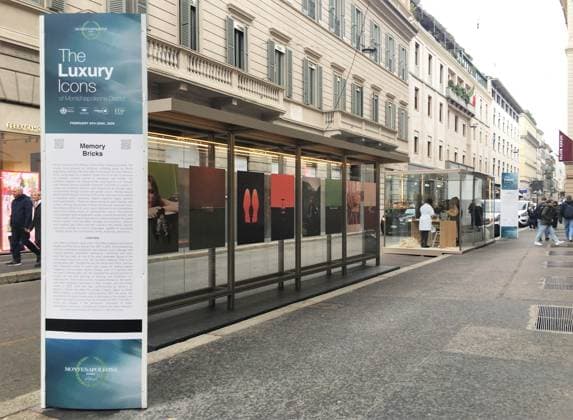 Milan, Italy The Luxury Icons inauguration and presentation at the MonteNapoleone District, the initiative included in the program of the Milan Cortina 2026 Cultural Olympics. In the photo:: exhibition space, event location in Via Montenapoleone  Copyright: xNickxZonnax xipa-agency.netx xNickxZonnax IPA_Agency_IPA71223142