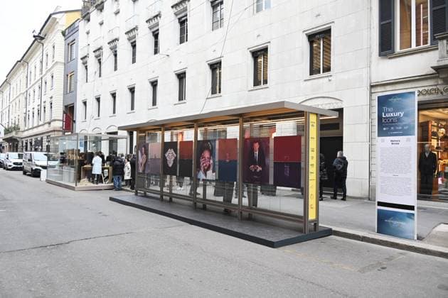 Milan, Italy The Luxury Icons inauguration and presentation at the MonteNapoleone District the initiative included in the program of the Cultural Olympics of Milan Cortina 2026 In the photo: event spaces and exhibition  Copyright: xNickxZonnax xipa-agency.netx xNickxZonnax IPA_Agency_IPA71223147